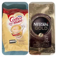 پودر قهوه فوری به همراه پودر خامه شیر