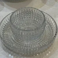 کاسه و پیش دستی کریستال