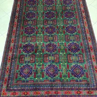 فرش دستبافت 6متری تمام کرک درجه یک سبز