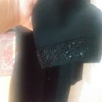 مانتو کارشده مشکی سیروکرپ گاواردین سایز نمیشه ...|لباس|بندر انزلی, پردیس|دیوار