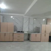 کابینت ام دی اف هایگلس بااجاق هود سینک شیر درحدنو