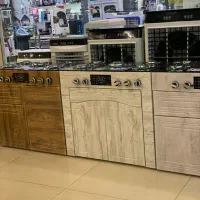اجاق گاز چوبی ام دی اف ۵شعله صفحه شیشه وکیوم