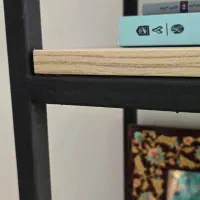 کتابخانه چوب و فلز بسیار با کیفیت و تمیز و نو|کتابخانه، شلف، قفسه‌های دیواری|شیراز, تلخ داش|دیوار