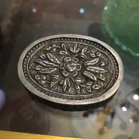 اینه دستی نقره قدیمی عتیقه