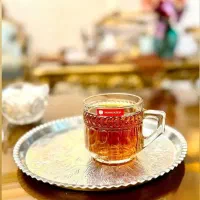 لیوان دسته دار چای خوری  مدل بلوم