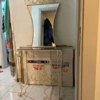 تخت فرفورژه ۲نفره با کنسول و آینه|تخت و سرویس خواب|پردیس, فاز ۱۱|دیوار