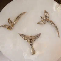 ست ۳تایی دیواری پرستو ۳بعدی برنز سوگلی|صنایع دستی و سایر لوازم تزئینی|زنجان, |دیوار