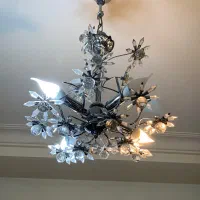 فروش لوستر کریستالی طرح گل|لوستر و چراغ آویز|رشت, دیلمان|دیوار