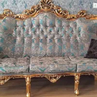 مبل سلطنتی  ۹ نفره|مبلمان خانگی و میز عسلی|رامشه, |دیوار