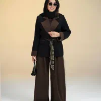 کت و شلوار مزونی پارچه ریزشی