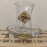 استکان و نعلبکی چاپ یا علی ولی الله