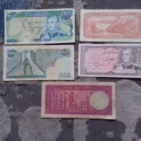 ۵ تا اسکناس پهلوی محمد رضا شاه|کلکسیون سکه، تمبر، اسکناس|تهران, تهران پارس|دیوار