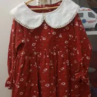 پیراهن قرمز یلدایی جنس موهر