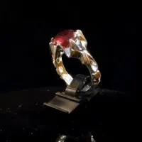 انگشتر نقره ، نگین یاقوت دست ساز|جواهرات|اراک, |دیوار