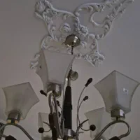 لوستر چوبی فلزی