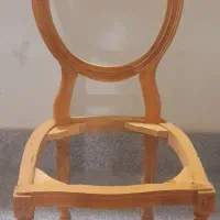 صندلی غذاخوری فرانسوی رنگ چوب پارچه به سلیقه مشتری