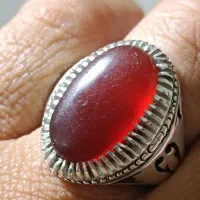 انگشتر عقیق سرخ یمنی کهنه هزار سنبه|بدلیجات|تهران, صاحب الزمان|دیوار