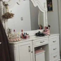 سرویس خواب دو نفره چوبی سفید پرنسسی