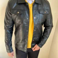 کاپشن چرم جلو دکمه|لباس|تبریز, |دیوار