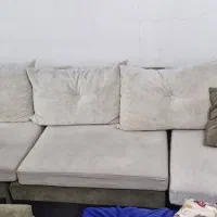 نیم ست پنج نفره با پاف|مبلمان خانگی و میز عسلی|تهران, زیبادشت|دیوار