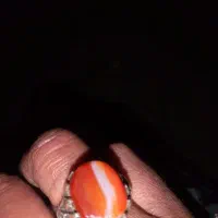 انگشتر عقیق یمنی خوش رنگو زیبا