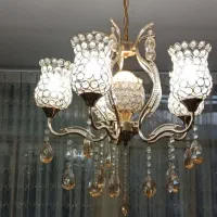 لوستر پذیرایی و لوستر آشپزخانه چوبی