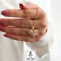 نیم ست قلبی نگین دار ژوپینگ(آنیتا اکسسوری)