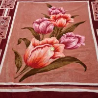 پتو دونفره گلبافت و عربی نو نو|رختخواب، بالش، پتو|مشهد, آزادشهر|دیوار