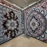 فرش ۱۲ متر باغ ملک سرمه ای هراج ضیاء