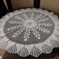 رومیزی قلاب بافی