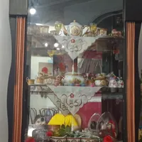 بوفه و آینه شمعدان چوبی
