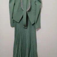 لباس مجلسی بلند زنانه . کت و سارافون .