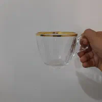 استکان چای خوری لب طلا