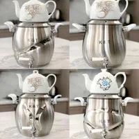 کتری و قوری تمام استیل کف چدن Gorganferdoskala|قوری، کتری، قهوه‌ساز دستی|گرگان, |دیوار