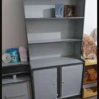 کمد کنار تخت کتابخانه|کتابخانه، شلف، قفسه‌های دیواری|گلپایگان, |دیوار