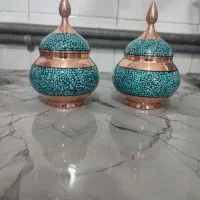 قندان فیروزه کوبی سایز ۱|صنایع دستی و سایر لوازم تزئینی|اصفهان, عمان سامانی|دیوار