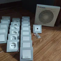 فن هواکش و ۲۰ عدد کلید وپریز مهسان استفاده نشده