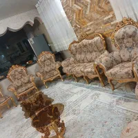 مبل ۹ نفره سلطنتی در حد نو|مبلمان خانگی و میز عسلی|شیراز, شهرک گلدشت حافظ‎|دیوار