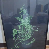 چند عدد تابلوی شماره دوزی و یک تابلو نوشته|تابلو، نقاشی، عکس|شاهین‌شهر, مورچه خورت|دیوار