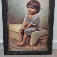 نقاشی پسر بچه