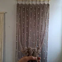 پرده دستبافت مکرومه