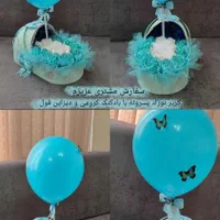 کریر نوزاد گل روبانی/باکس گل نوزادی/گهواره کودک|گل مصنوعی|شیراز, عادل آباد|دیوار
