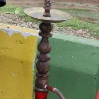 قلیون تنه چوبی