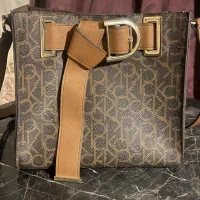 کیف اورجینال ck بارکد دار چرم طبیعی