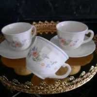 فنجون و نعلبکی اصل ارکوپال|ظروف سرو و پذیرایی|کاشمر, |دیوار