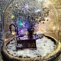 گوی شیشه ای|گل مصنوعی|ساوه, |دیوار