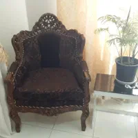 مبل استیل با چوب گردو|مبلمان خانگی و میز عسلی|اصفهان, جلفا|دیوار