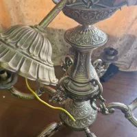 لوستر برنز شرکتی 5 شاخه 10 لامپ 13 کیلو|لوستر و چراغ آویز|تهران, مشیریه|دیوار