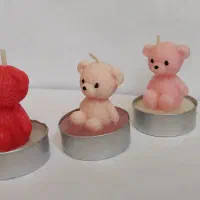 شمع سکهای مدل خرس|صنایع دستی و سایر لوازم تزئینی|شیراز, شهرک سراج|دیوار