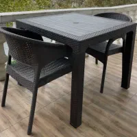 میز و‌صندلی پلاستیکی حصیری۱*۱